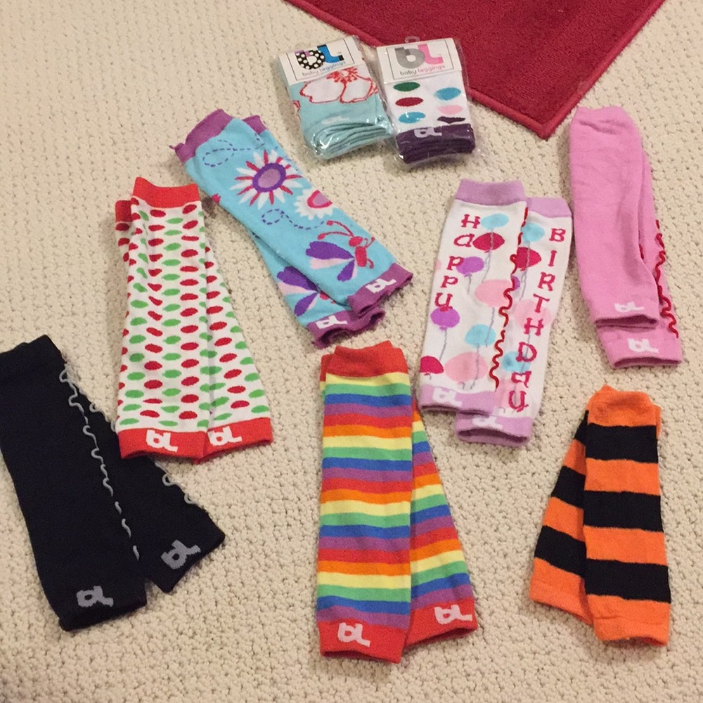 9 pairs of BABY LEGGINGS